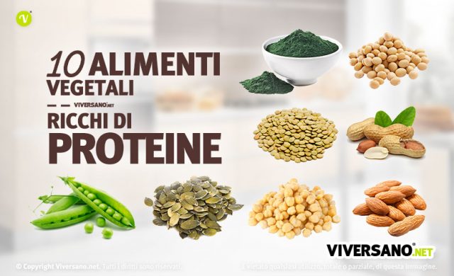 10 alimenti vegetali ricchi di proteine